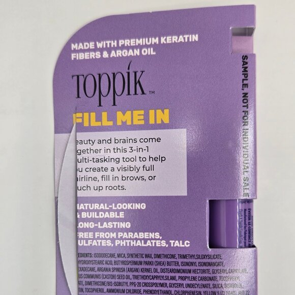 Toppik Fill Me In Hairline Filler Medium Brown 2g Sample/Travel Size New In Box - Picture 3 of 8
